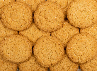 Thin Oatmeal Cookies, Healthy Cereal Crackers with Chocolate