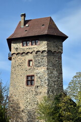 Fototapeta na wymiar Burg Sponeck in Sasbach am Kaiserstuhl im Herbst