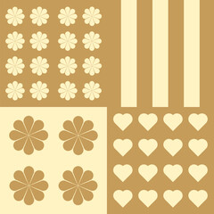 farm and agriculture patchwork seamless pattern in only two colors