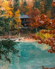 Hütte im Herbst kleiner Ödsee - Salzkammergut 