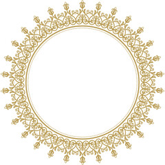 Floral Modern Round Frame