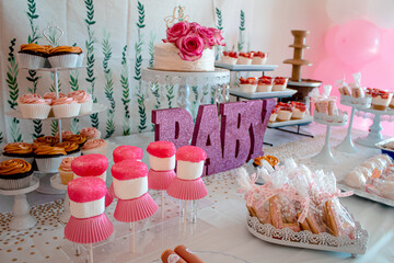 Baby Shower Dessert Table
