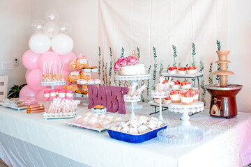 Baby Shower Dessert Table