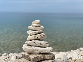 Fototapeta premium stack of stones