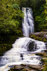 Fototapeta na wymiar McLean Falls Wasserfall Catlins Neuseeland