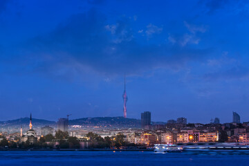 Naklejka premium Little Camlica Tv Tower at Uskudar, Istanbul