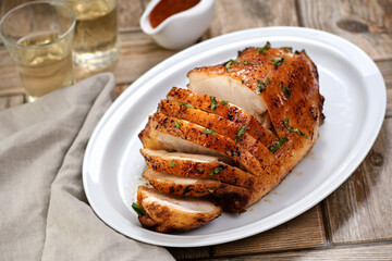 Baked turkey breast