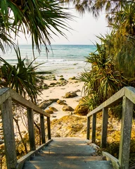 Foto op Plexiglas Strandtreppe Byron Bay Australien © Michael