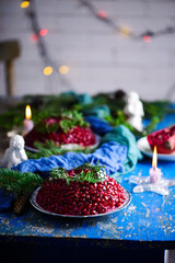 Salad Garnet bracelet. Traditional Russian Festive Salad