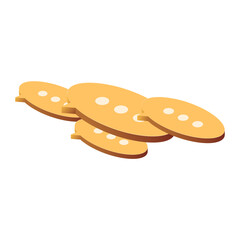 Live Chat. Isometric vector 3d message bubbles. Support center and online sms text bot illustration. Web app chatting and messaging background. Concept talk tetxt art.