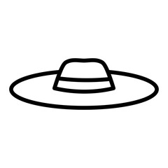 Isolated hat icon. Summer clothes - Vector illustration