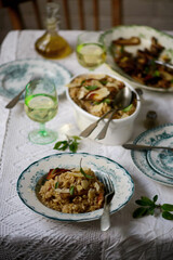 Wild mushroom risotto..style rustic