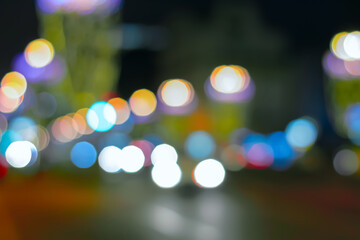 christmas garland bokeh lights