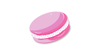 macaroon isolated on white