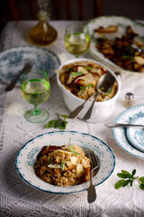 Wild mushroom risotto..style rustic