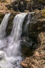 beautiful landscapes, waterfalls, forests full of mushrooms and views of the Isle of Skye in Scotland