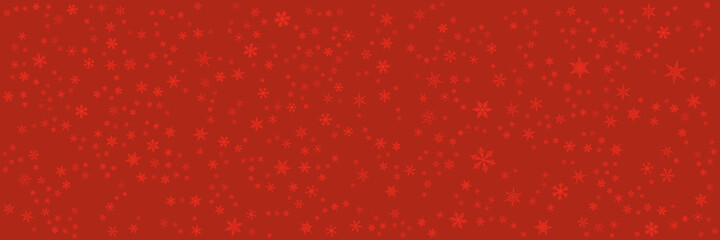 Naklejka na ściany i meble Red white blue christmas background with snowflakes. Vector illustration