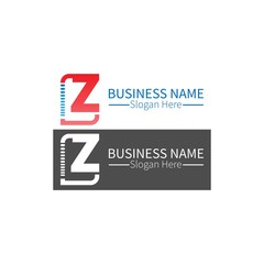 Letter  Z logo icon in squares design