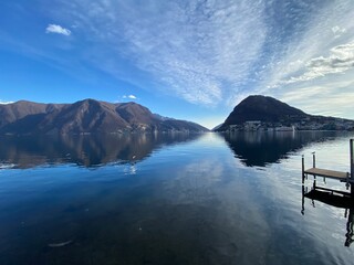 lake in mountains