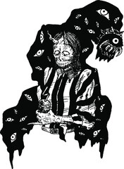 scary halloween monster