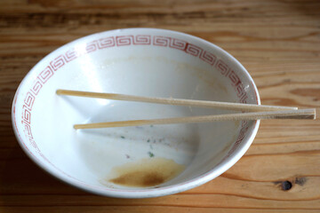 中華そばの完食