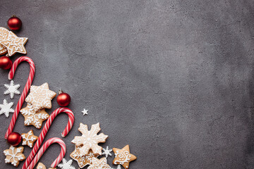 Christmas and New Year decorative composition