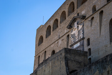 "Castel Sant Elmo" in Naples in Italy