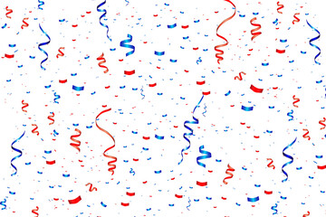 Vector confetti. Festive illustration. Party popper isolated on transparent background