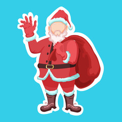Santa claus cartoon character vector