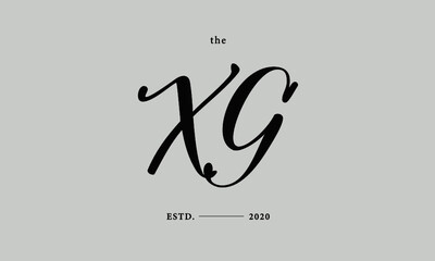 Initials monogram elegant premade logo wedding invitation