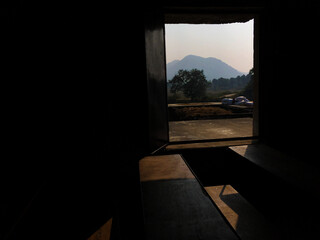 view from the window to the landsacape || nawada bihar