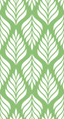 Vector geometric seamless pattern. Modern stylish floral background with leaves.