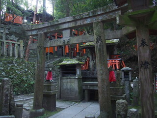 In the grounds of Fushimi Inari Taisha, Kyoto, Japan