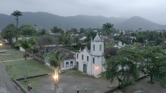 evening in the city of Paraty, Rio de Janeiro, Brazil, flight ahead