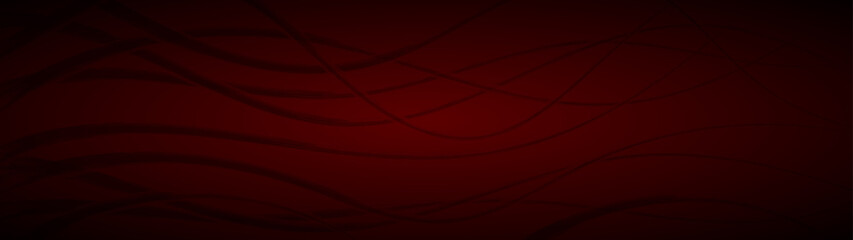 Abstract background of wavy intertwining lines in dark red colors
