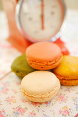 マカロンと赤色スケール