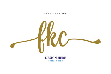 FKC lettering logo is simple, easy to understand and authoritative