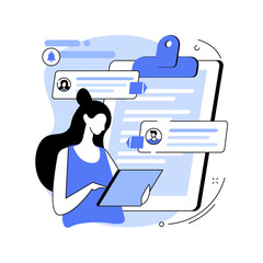 Vision and scope document abstract concept vector illustration. Vision statement, scope document, main plan, project management, software business analysis, idea and goal abstract metaphor.