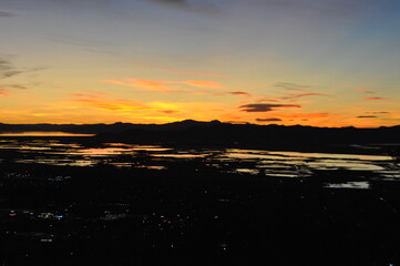 Fototapeta na wymiar Bountiful, UT sunset