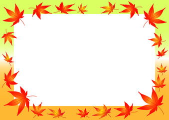 紅葉のフレーム
