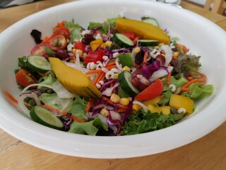 Fresh and healthy vegetarian salad