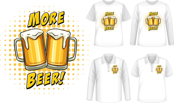 Mock up shirt with beer logo