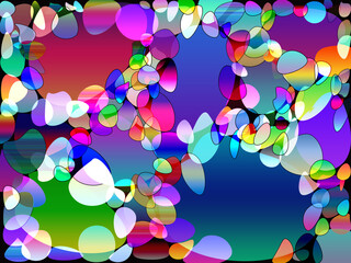 abstract colorful background with bubbles