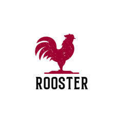 retro vintage logo for rooster vector © Rhibas95