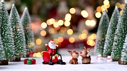 Christmas decoration at home. Xmas and New Year celebration for party on holiday.