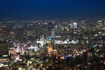 Fototapeta na wymiar 大阪市街地夜景