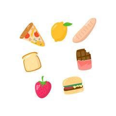 hand drawn world food day concept illustration