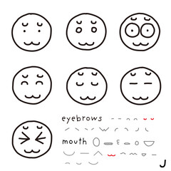 hand-drawn facial expression icon_03_j