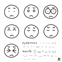 hand-drawn facial expression icon_03_k