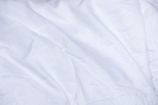 White color abstract Texture of white fabric background and have copy space for text.